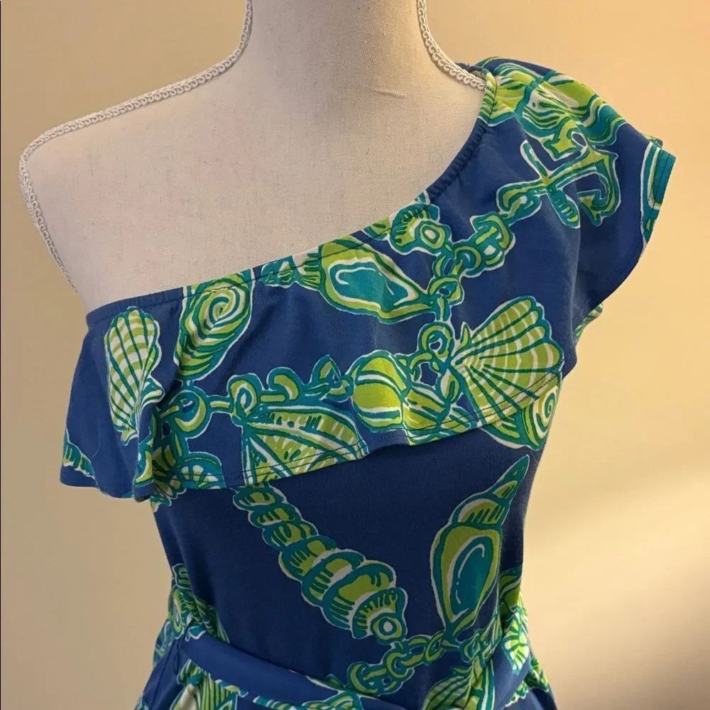 Lilly Pulitzer Robyn One Shoulder Ruffle Mini Dress - Picture 4 of 8